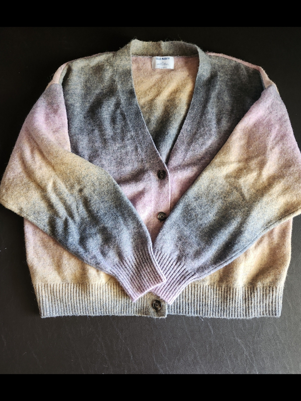 Old Navy Women's Pastel Ombre V-Neck Cardigan Sweater